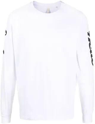 logo-print long-sleeved T-shirt