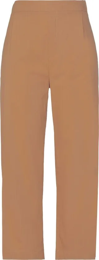 Cropped Pants Camel