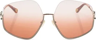 Chloé Eyewear Pentagonal Frame Sunglasses