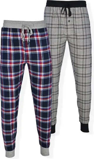 Hanes Men's Flannel Sleep Jogger Pants - 2 pack