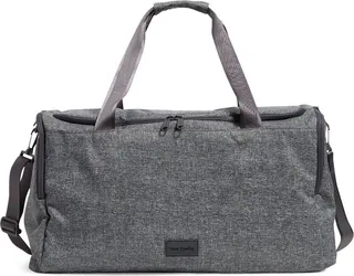 Vera Bradley Women's Recycled Travel Duffel Bag Gray Heather