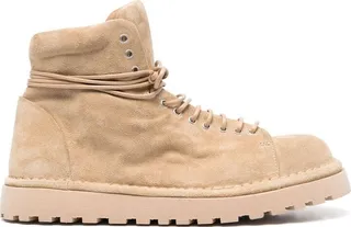 Lace-Up Suede Boots