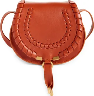 Marcie Whipstitch Leather Crossbody Bag