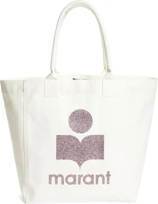 Yenky Glitter Logo Canvas Tote