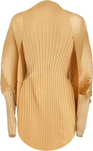 Max Mara Pleated Cape Poncho