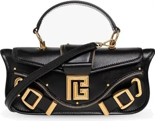 Balmain Logo Plaque Blaze Shoulder Bag