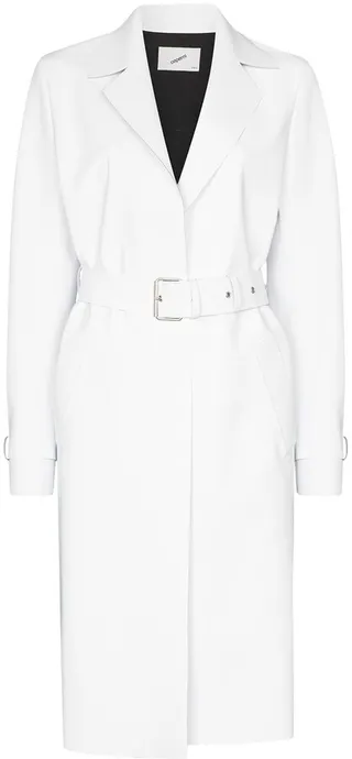 Trompe-l'œil belted coat