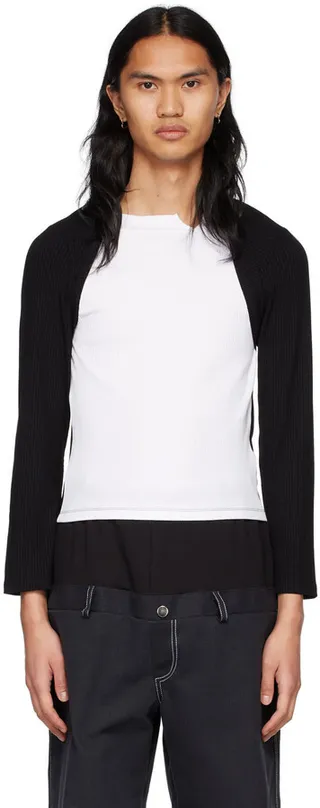 SPENCER BADU Black Viscose T-Shirt
