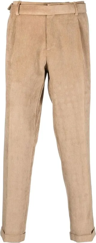 Corduroy Straight-Leg Trousers