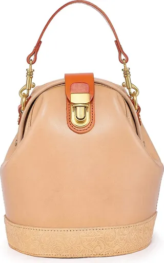 Doctor Bucket Leather Crossbody Bag