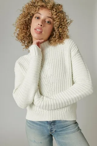 Textured Turtle Neck