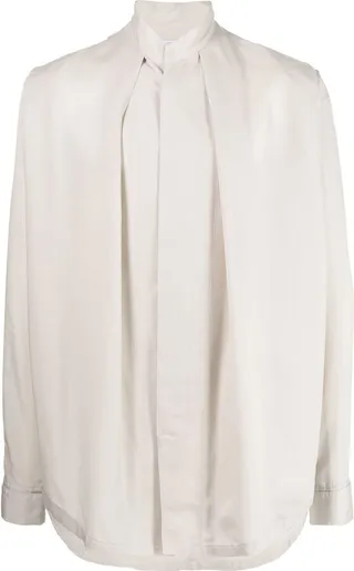 Gathered Crew Neck Shirt