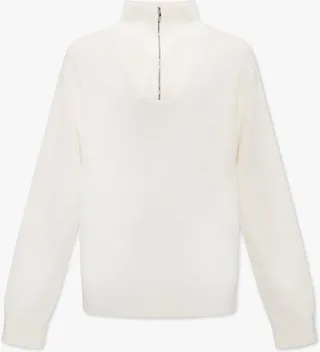 Theory High Neck Half-Zipped Sweater