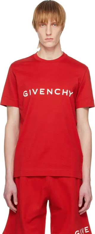 Givenchy Red Classic T-Shirt