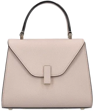 Mini Iside grained leather bag