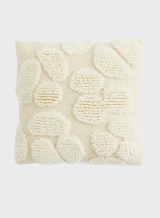 Tufted Wool-Blend Cushion Cover