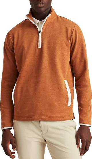 Slim Fit Half Zip Golf Sweater