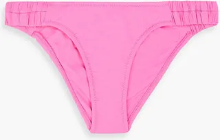Trieste ruched low-rise bikini briefs