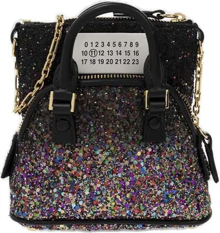 Maison Margiela 5AC Glitter Embellished Shoulder Bag