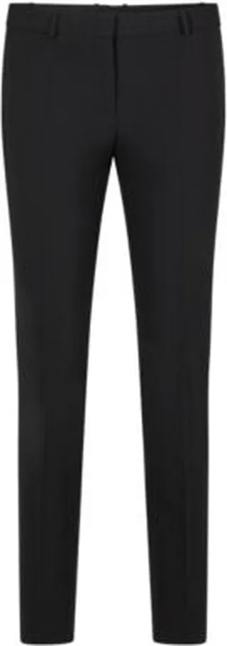 Cropped regular-fit trousers in Italian stretch virgin wool