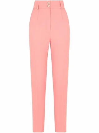 High-Waisted Tailored Trousers