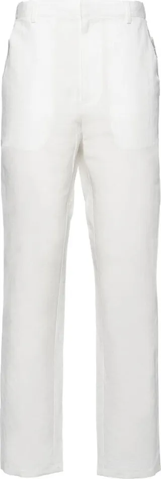 Straight-Leg Linen Trousers