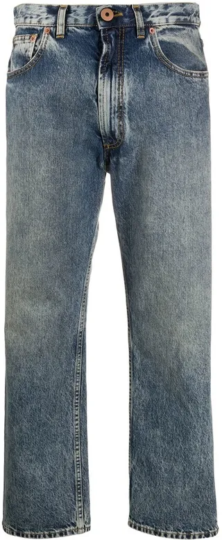 Mid-Rise Cropped Leg Jeans