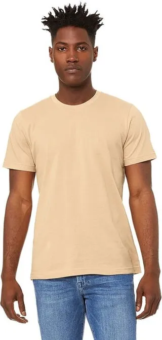 BELLA + CANVAS Unisex Jersey Crew Neck Short Sleeve T-Shirt - Sand Dune