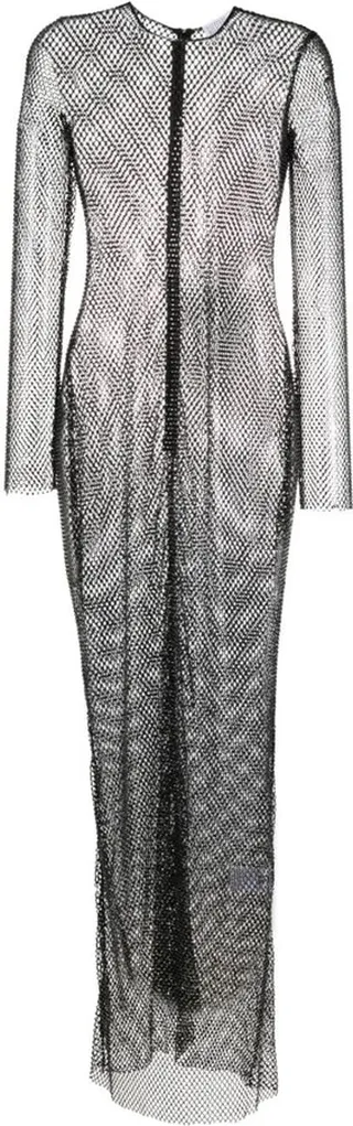 Crystal-Embellished Sleeveless Dress
