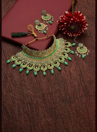 Kundan Gold Plated Necklace Set