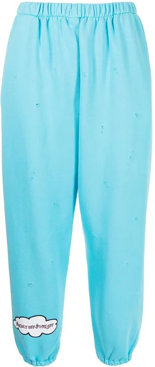 Sunday distressed jersey trackpants