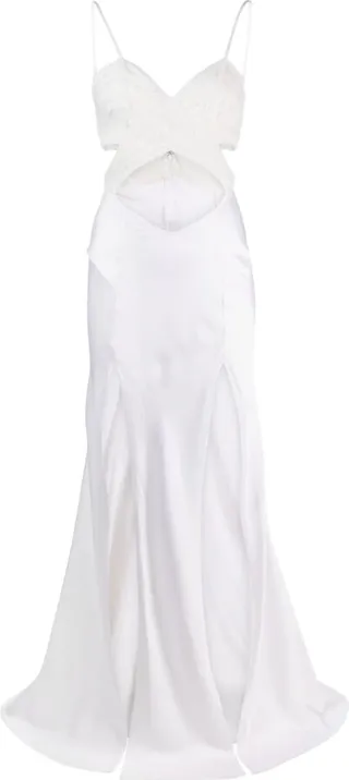 Chantilly-Lace Cut-Out Gown