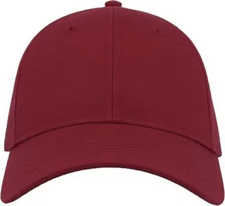Atlantis Unisex Adult Curved Twill Baseball Cap (Burgundy) - Red