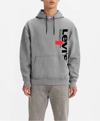 Levi's® Men's Relaxed Fit Pullover Sweatshirt - Gray S