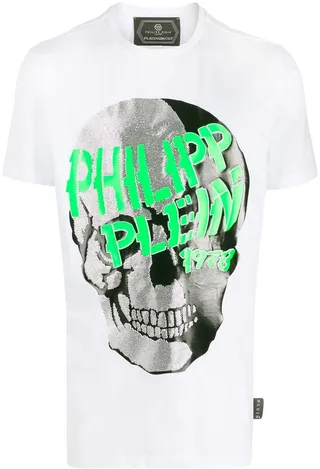 embellished skull T-shirt