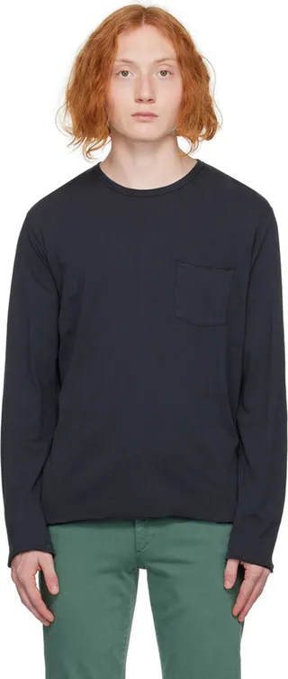 rag & bone Gray Miles Long Sleeve T-Shirt