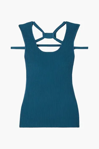 Ribbed-knit tank