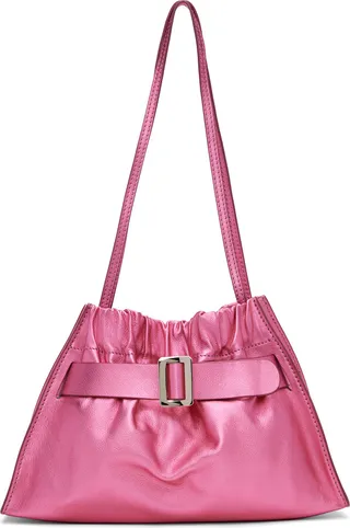 BOYY Pink Scrunchy Satchel Bag