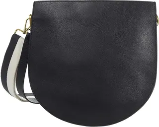 Madewell The Transport Saddle Bag (True Black) Handbags
