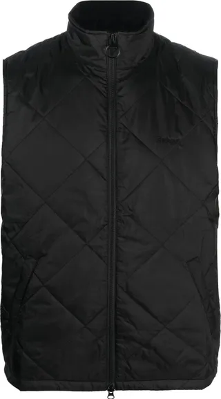 Sleeveless Quilted-Finish Vest