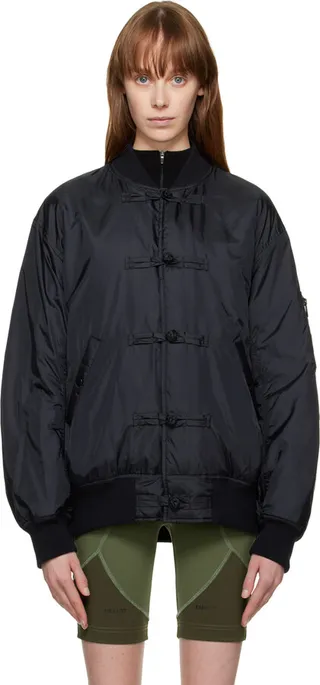 UNDERCOVER Black Quilted Bomber Jacket