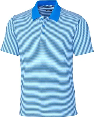 Forge Polo Tonal Stripe Tailored Fit Shirt - Digital - L