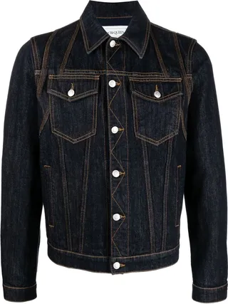 Buttoned-Up Denim Jacket