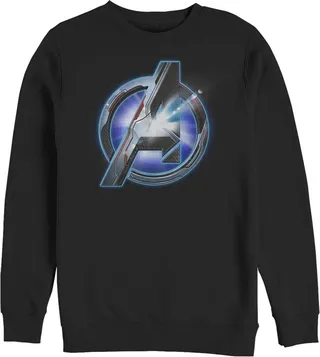 Men's Marvel Avengers: Endgame Arc Reactor Logo Sweatshirt - Black - 3X Large