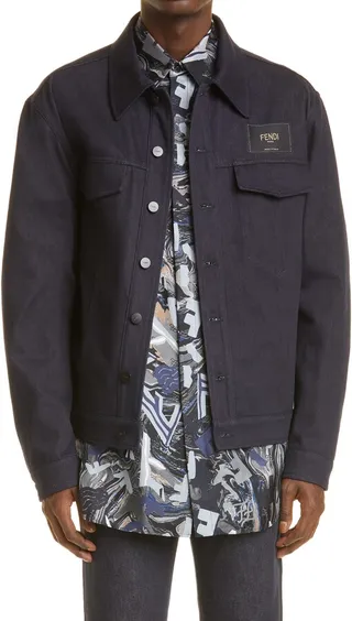 Logo Patch Denim Jacket