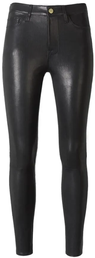 Frame Skinny Tight-Fit Leather Pants