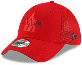 Men's New Era Red Washington Nationals 2022 Batting Practice 39THIRTY Flex Hat
