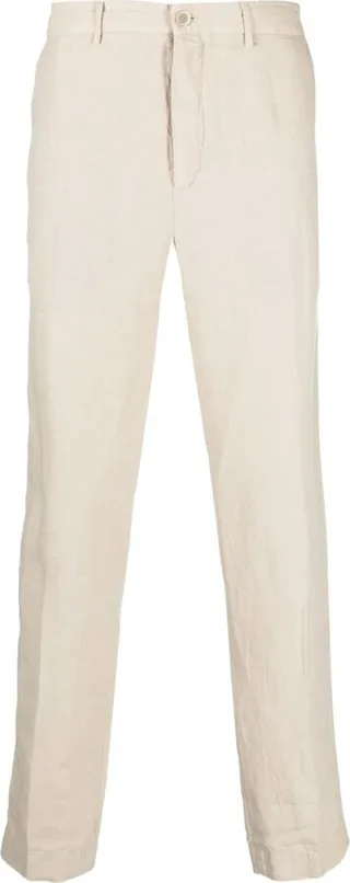 Straight-Leg Linen Trousers