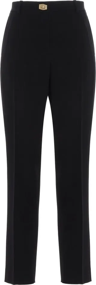 Givenchy Lock Detailed Cropped Trousers
