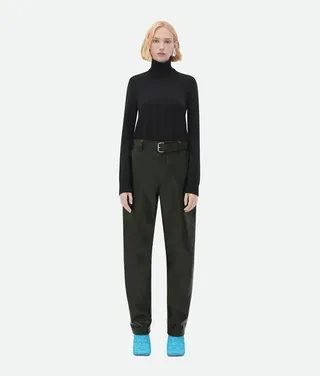 Belted Leather Pants